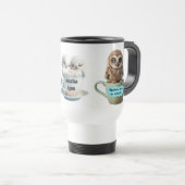 Niedliche und schmucklose Eule-Sticker personalisi Reisebecher (VorderseiteRechts)