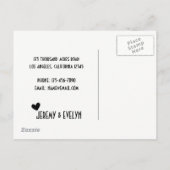 Niedliche und sonnige Alternative Adressänderung Ankündigungspostkarte (Rückseite)