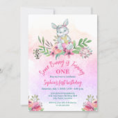 Niedliche und sonnige Blumenfeier Einladung (Vorderseite)