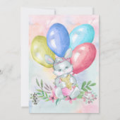 Niedliche und sonnige Blumenfeier Einladung (Rückseite)