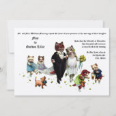 Niedliche und sonnige Braut- und Gräuterkatzenjage Einladung (Vorderseite)