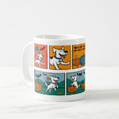Niedliche und sonnige Halloween-Tasse mit Geistern Kaffeetasse (Vorderseite Links)