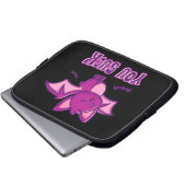 Niedliche und sonnige Halloween Vampire Fledermäus Laptopschutzhülle (Vorne Knopf)