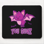 Niedliche und sonnige Halloween Vampire Fledermäus Mousepad (Vorne)