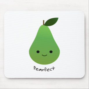 Niedliche und sonnige Pearfect-Birne Mousepad