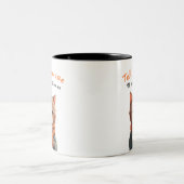Niedliche und sonnige Sarcastic Cat Kaffeekocher T Zweifarbige Tasse (Mittel)
