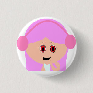 Niedliche und sonnige Tasten für die Pink Girl Button
