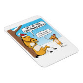 Niedliche und sonnige Weihnachtsferien Magnet (Rechte Seite)