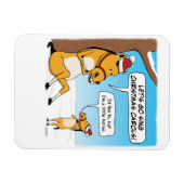 Niedliche und sonnige Weihnachtsferien Magnet (Horizontal)