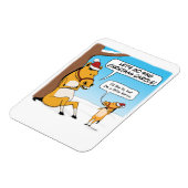 Niedliche und sonnige Weihnachtsferien Magnet (Linke Seite)