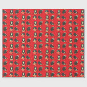 Niedliche und sonnige Weihnachtskatzen Geschenkpapier (Flach)