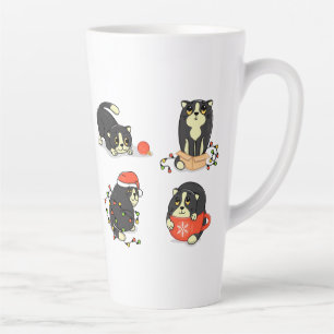 Niedliche und sonnige Weihnachtskatzen Milchtasse