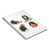 Niedliche und sonnige Weihnachtskatzen Notizblock (Rechte Seite)