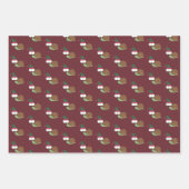 Niedliche und sonnige Weihnachtsschnecken Geschenkpapier Set (Vorderseite 3)