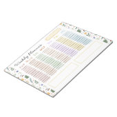 Niedliche und spielerische Blumenpastete Notizblock (angewinkelt)