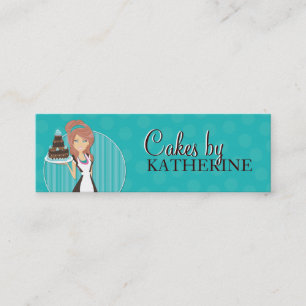 Niedliche und süße Bäckerei-verpackenaufkleber Mini Visitenkarte