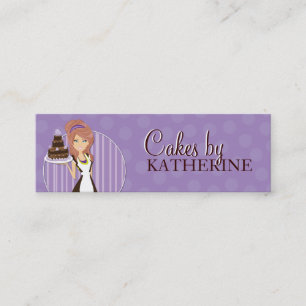 Niedliche und süße Bäckerei-verpackenumbauten Mini Visitenkarte