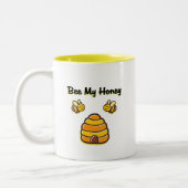 Niedliche und süße Biene Mein Honey Beehive T - Sh Zweifarbige Tasse (Links)