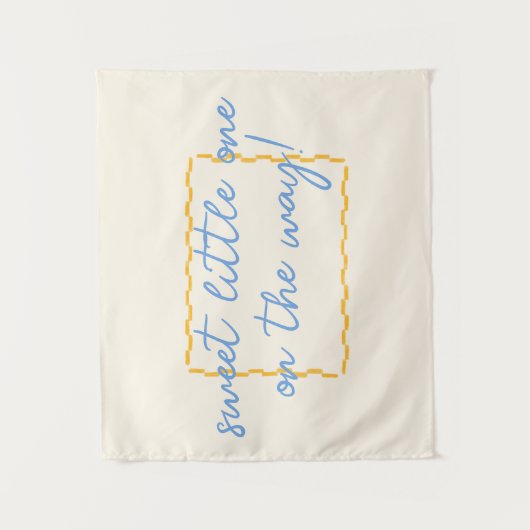 Niedliche und trendy Babydusche Wandteppich (Vorderseite)