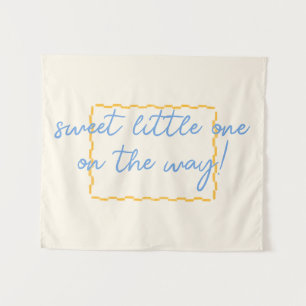 Niedliche und trendy Babydusche Wandteppich