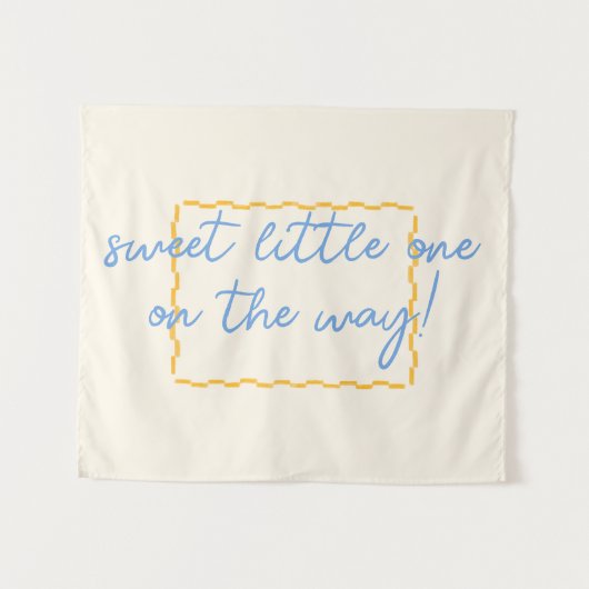 Niedliche und trendy Babydusche Wandteppich (Vorderseite (Horizontal))