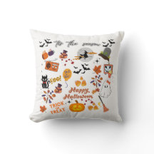 Niedliche und unangenehme Halloween-Aufkleber