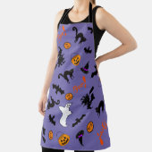 Niedliche und unangenehme Halloween Icon Lila Schü Schürze (InSitu)