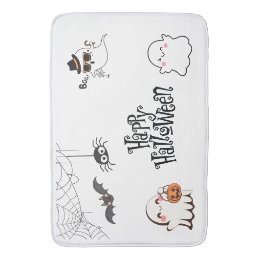 Niedliche und verwunderliche Halloween-Badematte Badematte (Vorderseite Vertikal)