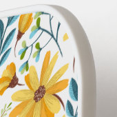 Niedliche und weibliche Vintage Blumenmuster Pickleball Schläger (Linke Seite)