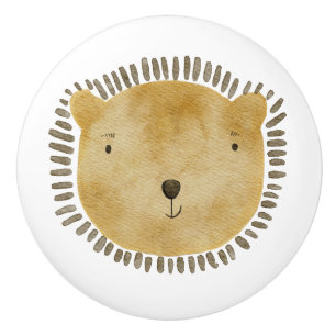 Niedliche und Whimsical Baby Bear Face Keramikknauf