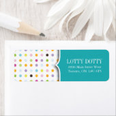 Niedliche und Whimsical Polk a Dot Address Labels (Insitu)
