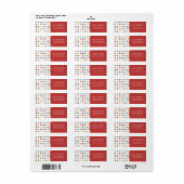 Niedliche und Whimsical Polk a Dot Address Labels (Vorne)