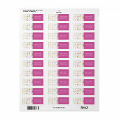Niedliche und Whimsical Polk a Dot Address Labels (Vorne)