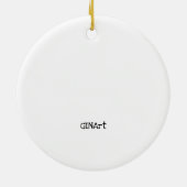 Niedliche und Whimsical Retro Happy Camper Keramik Ornament (Hinten)