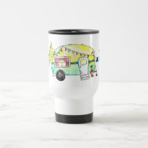 Niedliche und Whimsical Retro Happy Camper