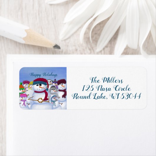 Niedliche und Whimsikschneemänner (Insitu)