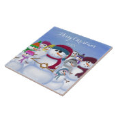 Niedliche und Whimsikschneemänner Fliese (Seite)