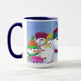 Niedliche und Whimsikschneemänner Tasse