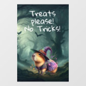 Niedliche und witzige Halloween Capybara Fensteraufkleber (Blatt)