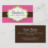 Niedliche und wunderliche Bäckerei-Geschäfts-Karte Visitenkarte (Vorne/Hinten)