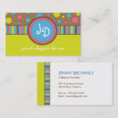 Niedliche und wunderliche Geschäfts-Karte Visitenkarte (Vorne/Hinten)