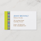 Niedliche und wunderliche Geschäfts-Karte Visitenkarte (Rückseite)