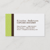 Niedliche und wunderliche visitenkarte (Rückseite)