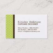 Niedliche und wunderliche visitenkarte (Rückseite)