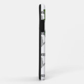 Niedliche und wütende T-Rex mit schwarz-weißem Mus Case-Mate iPhone Hülle (Hinten/Rechts)