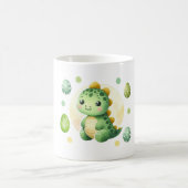 niedliche und zauberhafte grüne Dinosaurier-Tasse Kaffeetasse (Mittel)