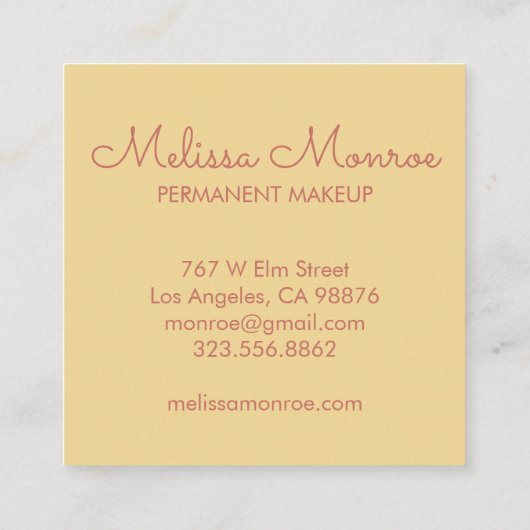 Niedliche und zauberhafte Sonne Quadratische Visitenkarte (Rückseite)