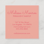 Niedliche und zauberhafte Sonne Quadratische Visitenkarte (Rückseite)