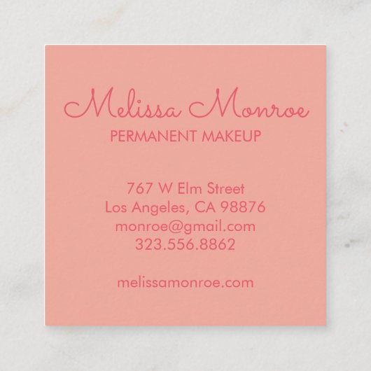 Niedliche und zauberhafte Sonne Quadratische Visitenkarte (Rückseite)