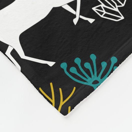 Niedliche Unicorn-Decke Fleecedecke (Ecke)